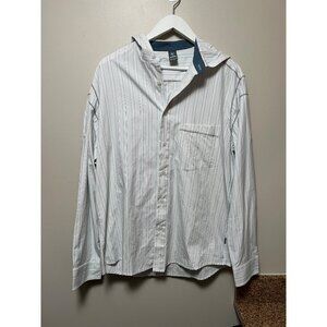 Kuhl Hooded Long Sleeve Button‎ Up Shirt - Size L